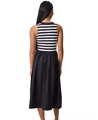 Kindred Bravely Maternity Charlotte Mixed Media Nursing Midi Dress