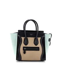 Pre-Owned Celine Micro Tricolor Luggage Bag Leather