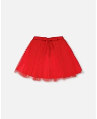 Deux par Deux Little Girls Mesh and Eyelet Skirt