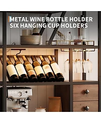 gaomon Bar Cabinet with Power Outlets