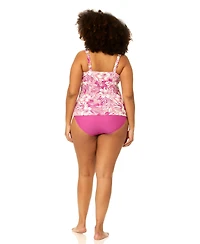 Raisins Curve Plus Tanzania Adjustable-Strap Swim Tankini Top