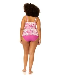 Raisins Curve Plus Size Tanzania Adjustable Strap Swim Tankini Top Skirt