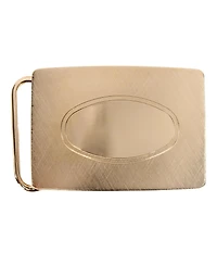 Trafalgar Men's Oval Signet Brass Based Compression Belt Buckle