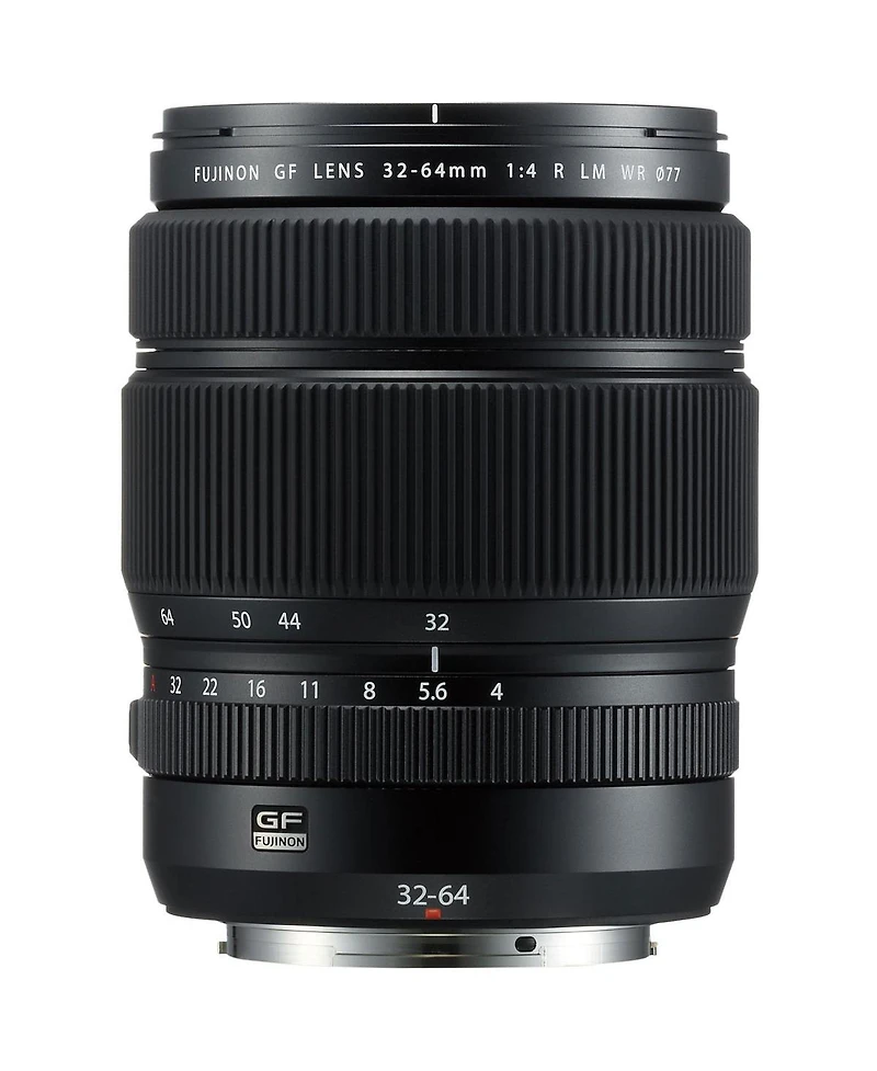 Fujifilm Gf 32-64mm f/4 R Lm Wr Lens, Bundle with Vanguard Veo 3 Go 235AB 23mm 5-Section Aluminum Travel Tripod with T-50 Ball Head, ProOptic Cleaning
