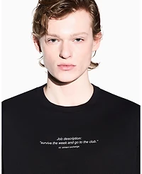 A|X Armani Exchange Men's Short Sleeve Fun Wording T-Shirt