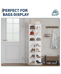 gaomon 7-Tier 360° Rotating Shoe Rack Tower