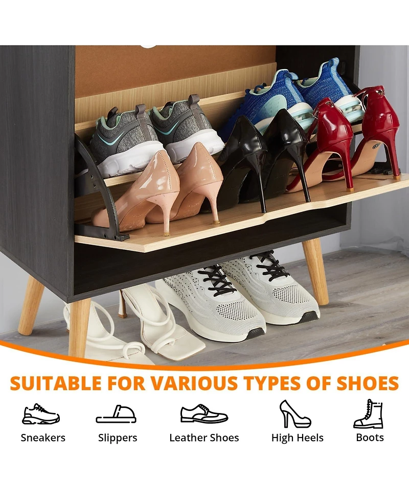 gaomon Ventilated Odor-Resistant Mdf Shoe Cabinet