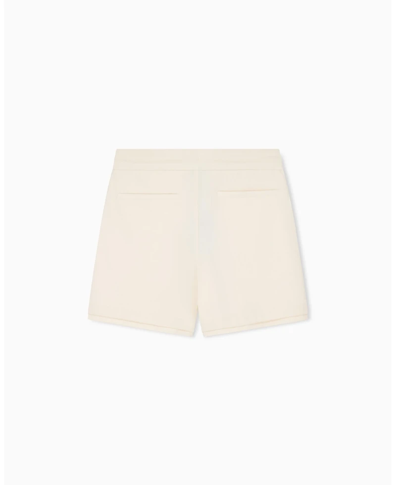 A|X Armani Exchange Men's White Edition Fleece Shorts