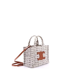 Pre-Owned Celine Small Cabas Thais Tote Triomphe Printed Canvas