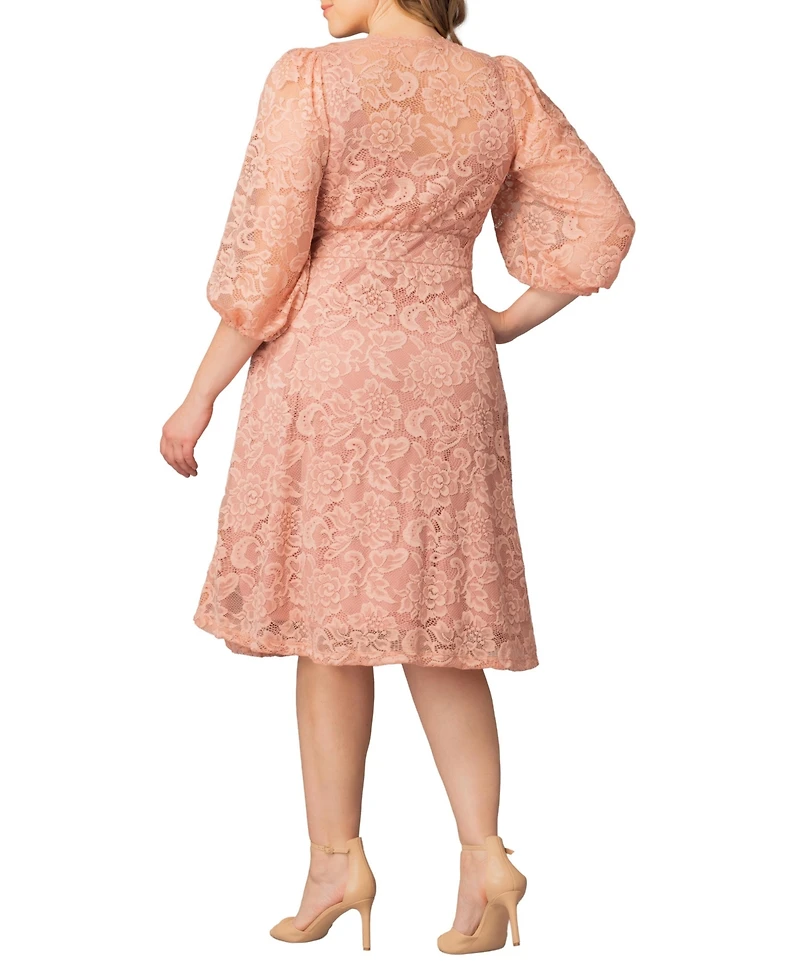Kiyonna Plus Hepburn Lace Cocktail Dress