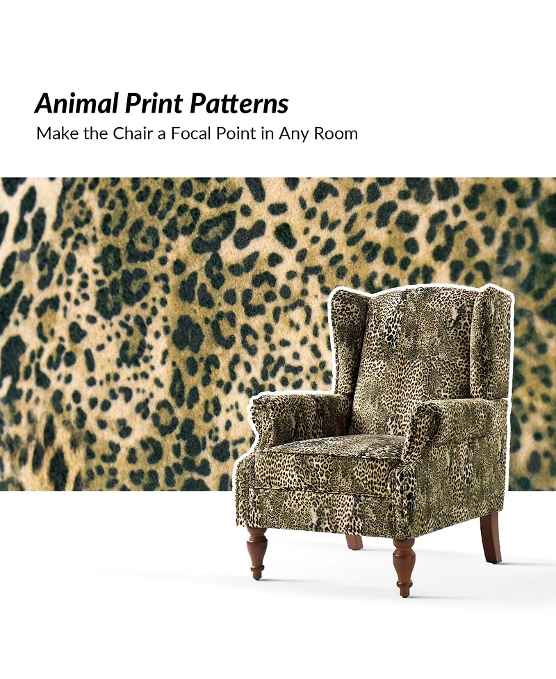 Hulala Home Jim Traditional Armchair with Thick Cushion