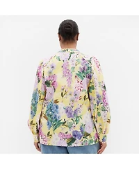 City Chic Women's Plus Size Gianna Floral Shirt
