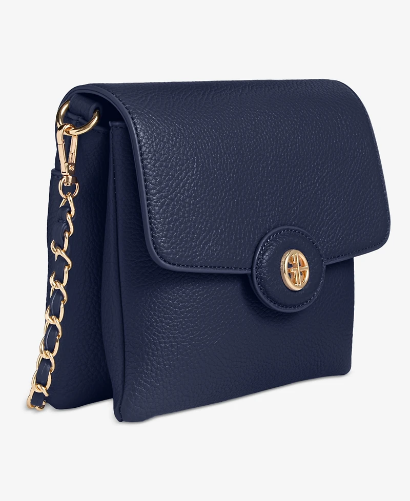 Giani Bernini Pebble East West Small Flap Crossbody, Exclusively at Macy's