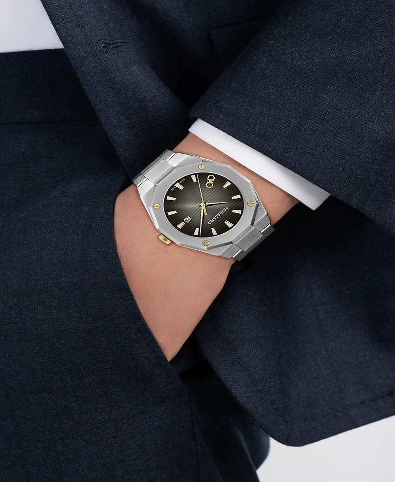 Ferragamo Men's Silver Stainless Steel Bracelet Watch