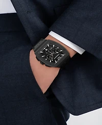 Ferragamo Men's Black Stainless Steel Bracelet Watch, 42mm