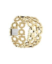 Ferragamo Women's Gold Stainless Steel Bracelet Watch, 19x19mm