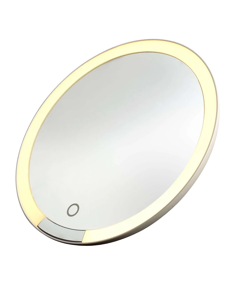 iHome iCVBT9 Lighted Travel Makeup Mirror With Bluetooth Speaker