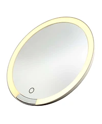 iHome iCVBT9 Lighted Travel Makeup Mirror With Bluetooth Speaker
