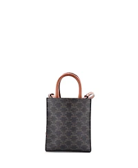 Pre-Owned Celine Mini Vertical Cabas Tote Triomphe Coated Canvas