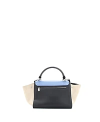 Pre-Owned Celine Small Trapeze Bag Leather with Patent
