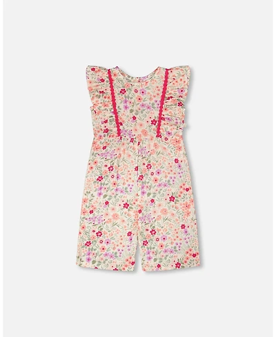 Deux par Deux Little Girls Muslin Jumpsuit