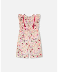 Deux par Deux Little Girls Muslin Jumpsuit