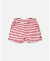 Deux par Deux Little Girls Striped Shorts