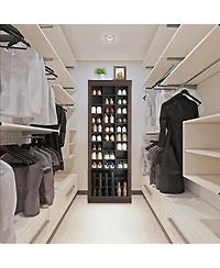 gaomon Shoe Storage Cabinet,Tier Tall Shoe Cabinet with Boots Racks and Cubbies, Freestanding Entryway Shoe Organizer for Closet, Entryway, Living