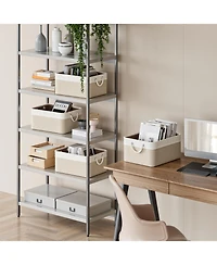 Sugift Fabric Storage Bins with Rope Handles Set of 4