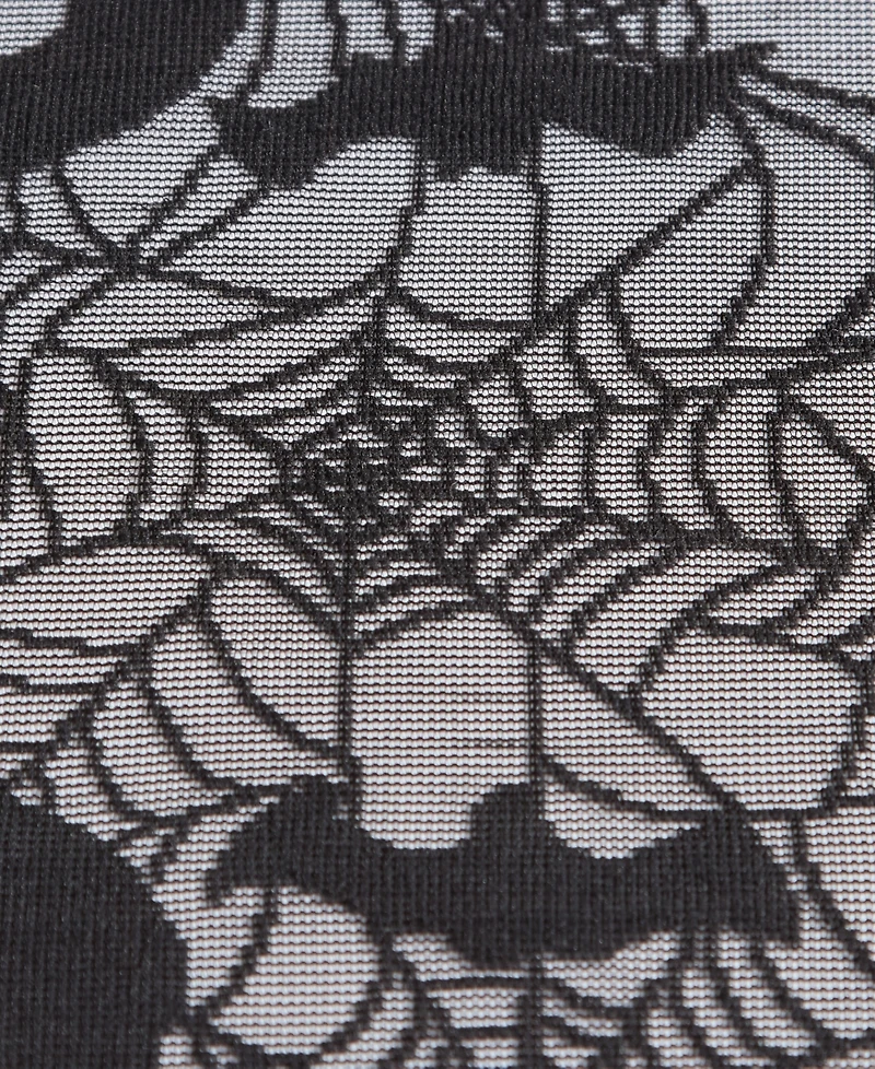 Elrene Bats Web Lace Halloween Table Console Runner, 13" x 90"