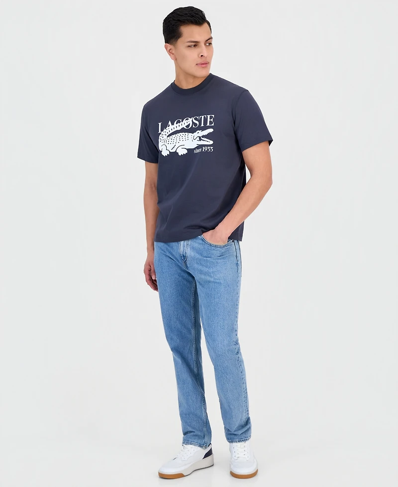 Lacoste Men's Classic-Fit Logo Crocodile Graphic T-Shirt