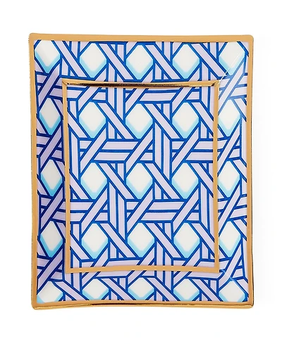 Jonathan Adler Basketweave Pattern 4.5" Square Tray