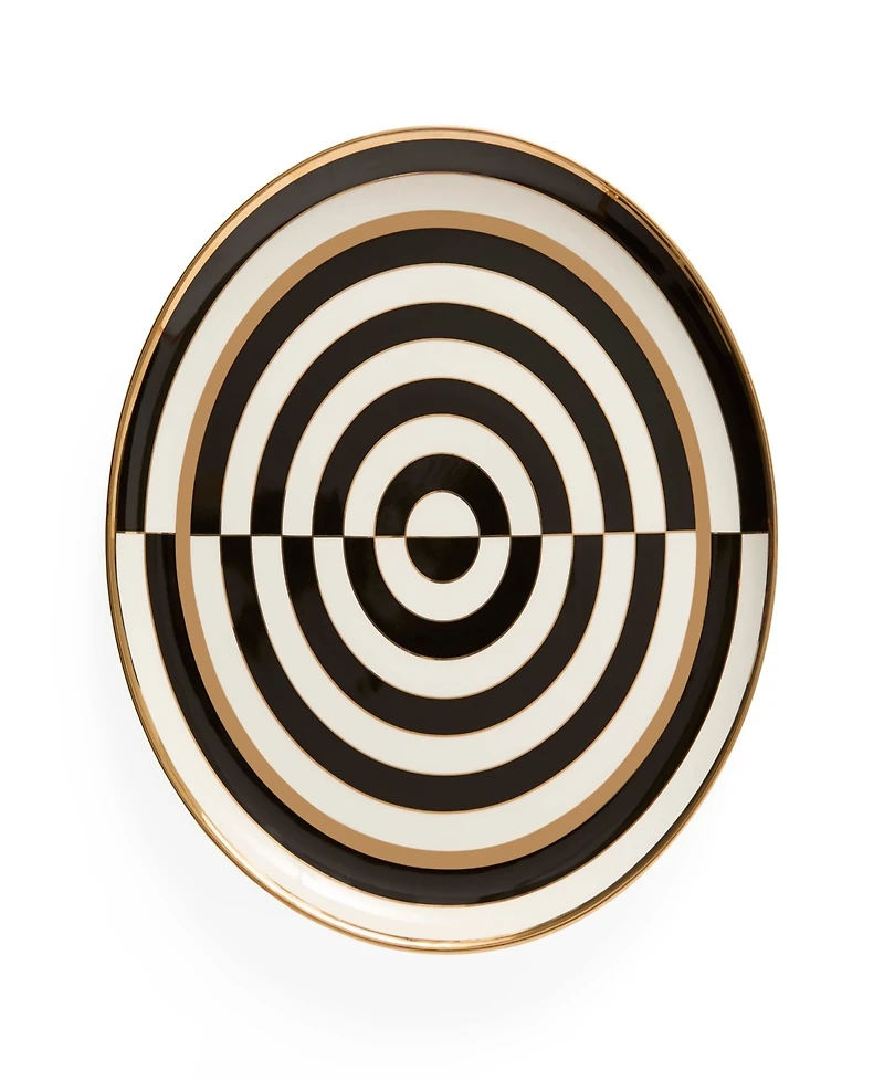 Jonathan Adler Op Art 13.7" Round Serving Tray