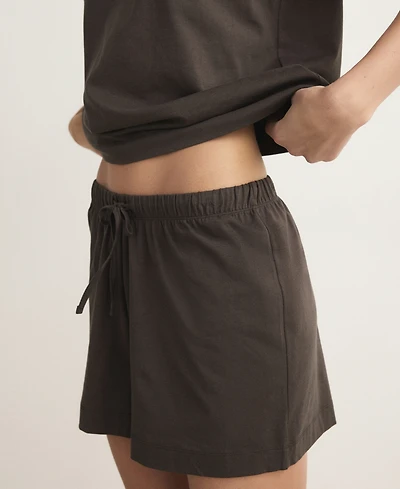 Mango Women's Cotton Two-Piece Short-Sleeved Pajamas