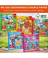 Quokka Magnetic Puzzles for Toddlers 3-5 – Search and Find 2 Pack, 60 Pieces Each