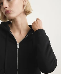 Mango Women's Hood Detail Cotton Pajama Sweatshirt