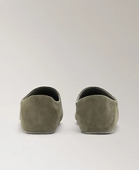 Mango Women's Stitching Detail Leather Clogs