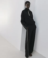 Mango Women's Turtleneck Zip Sweatshirt