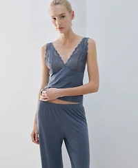 Mango Women's Basic Long Lyocell Trousers