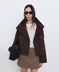 Mango Women's Houndstooth Short Skirt