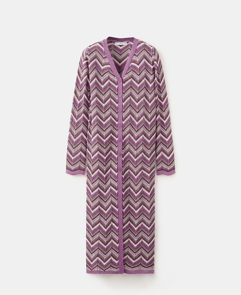 Mango Women's Knit Long Cardigan