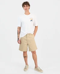 Hugo Boss Men's Cotton Canvas Regular-Fit Workwear Shorts