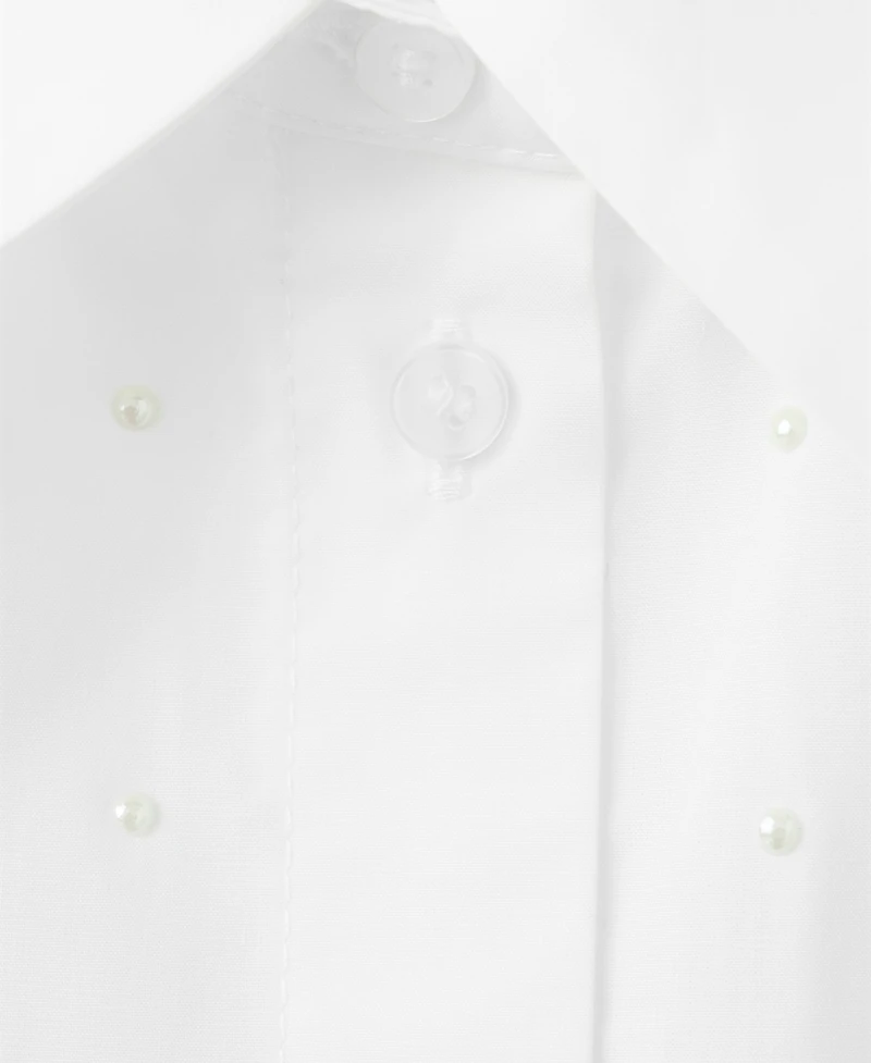 Mango Women's Pocket Cultivated Pearl Shirt