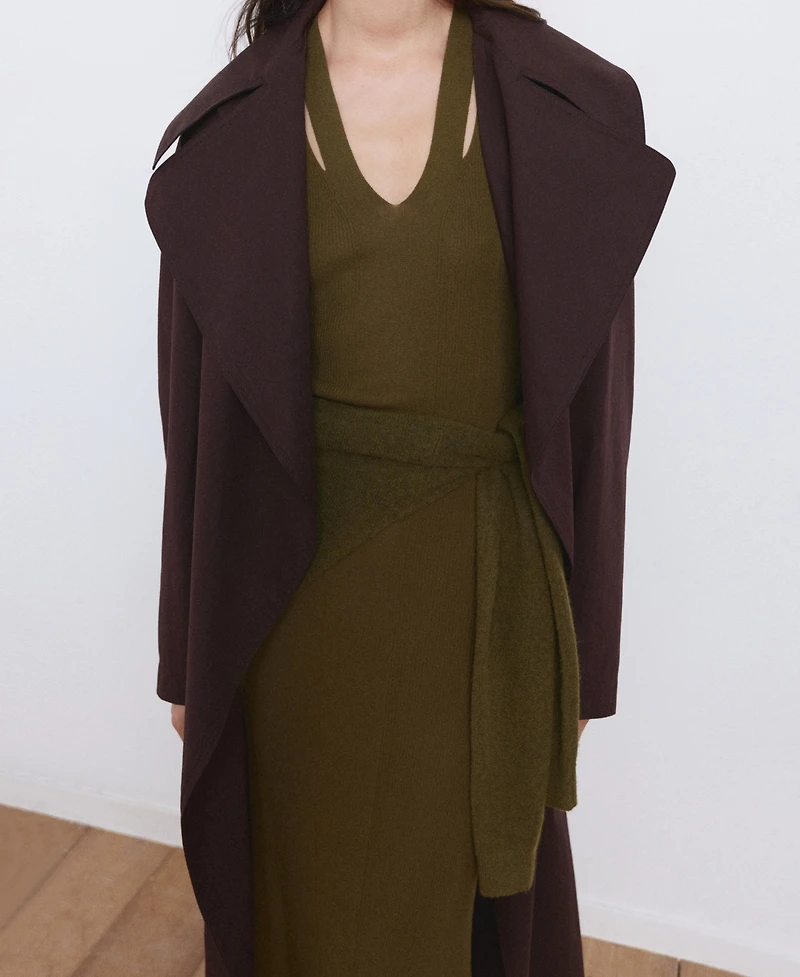 Mango Women's Fine-Knit Flared Dress