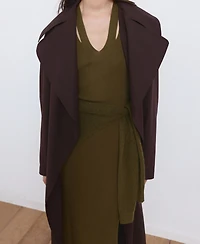 Mango Women's Fine-Knit Flared Dress