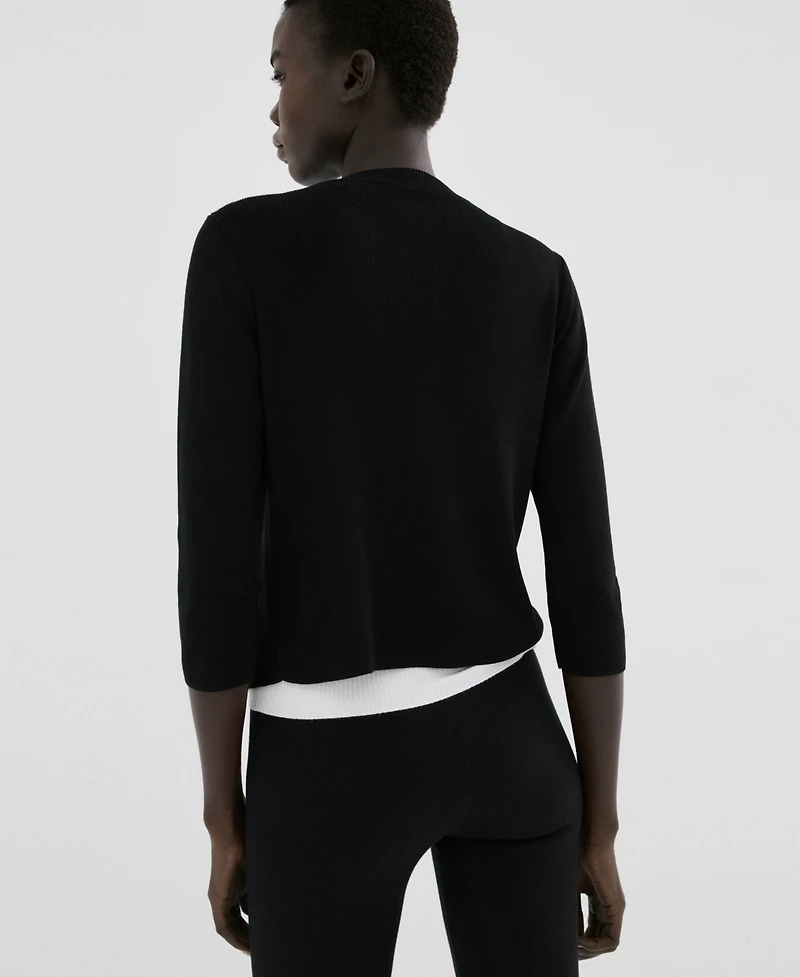 Mango Women's Jewel Button Knitted Cardigan