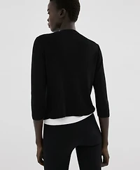 Mango Women's Jewel Button Knitted Cardigan