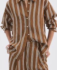 Mango Women's Striped Straight Shirt