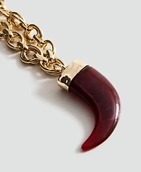 Mango Women's Resin Pendant Necklace
