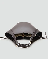 Mango Women's Double-Handle Buckles Handbag